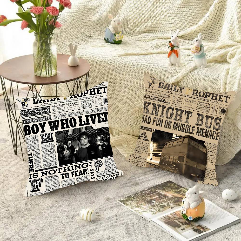 H-harry P-potter vintage Federa Quadrata Camera da Letto Divano Cuscino per Comfort e Tempo Libero Auto Soggiorno Decorazione per la Casa