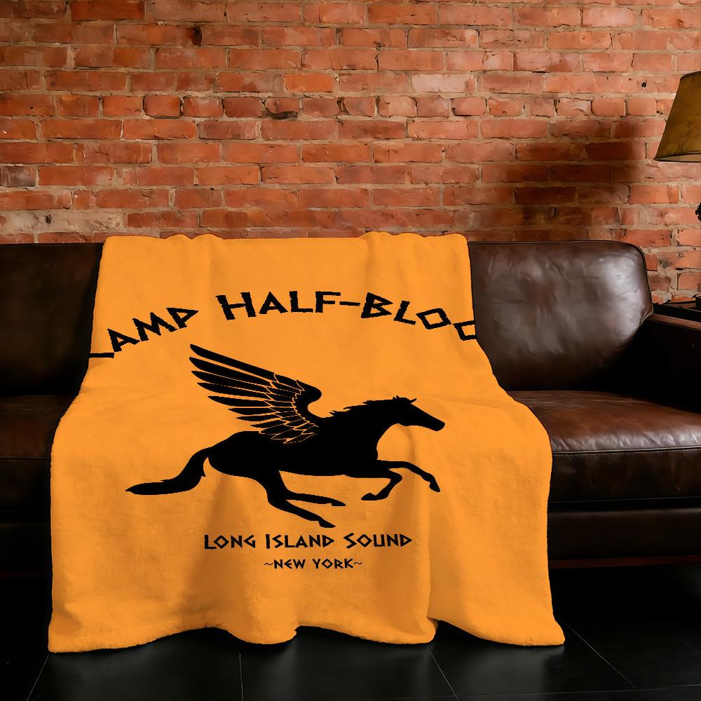 Blanket J-Jackson Camp Super Warm Comfortable Plush Throw Blanket Half-Blood P-Percy Child Home Sofa Bedroom Gift 75X95CM