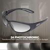 GLOBAL VISION Hercules1 24 Photochromic Durable ANSI UV400 Global Vision Eyewear Motorcycle Goggles Sunglasses, High-Strength, Frame, Z87.1 Lenses,