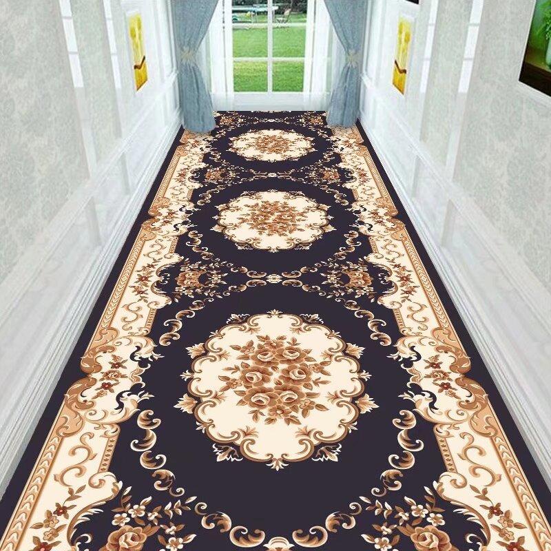 Nordic Villa Antislip Stairs Carpet Hallway Rug Washable Doorway Mat Custom Passageway Carpets Home Decoration Long Runners Rugs