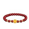 Lotus Cinnabar Beaded Bracelet for Women - Good Luck Gift for Mother's Day, Mom, or Mother-in-law Birthday