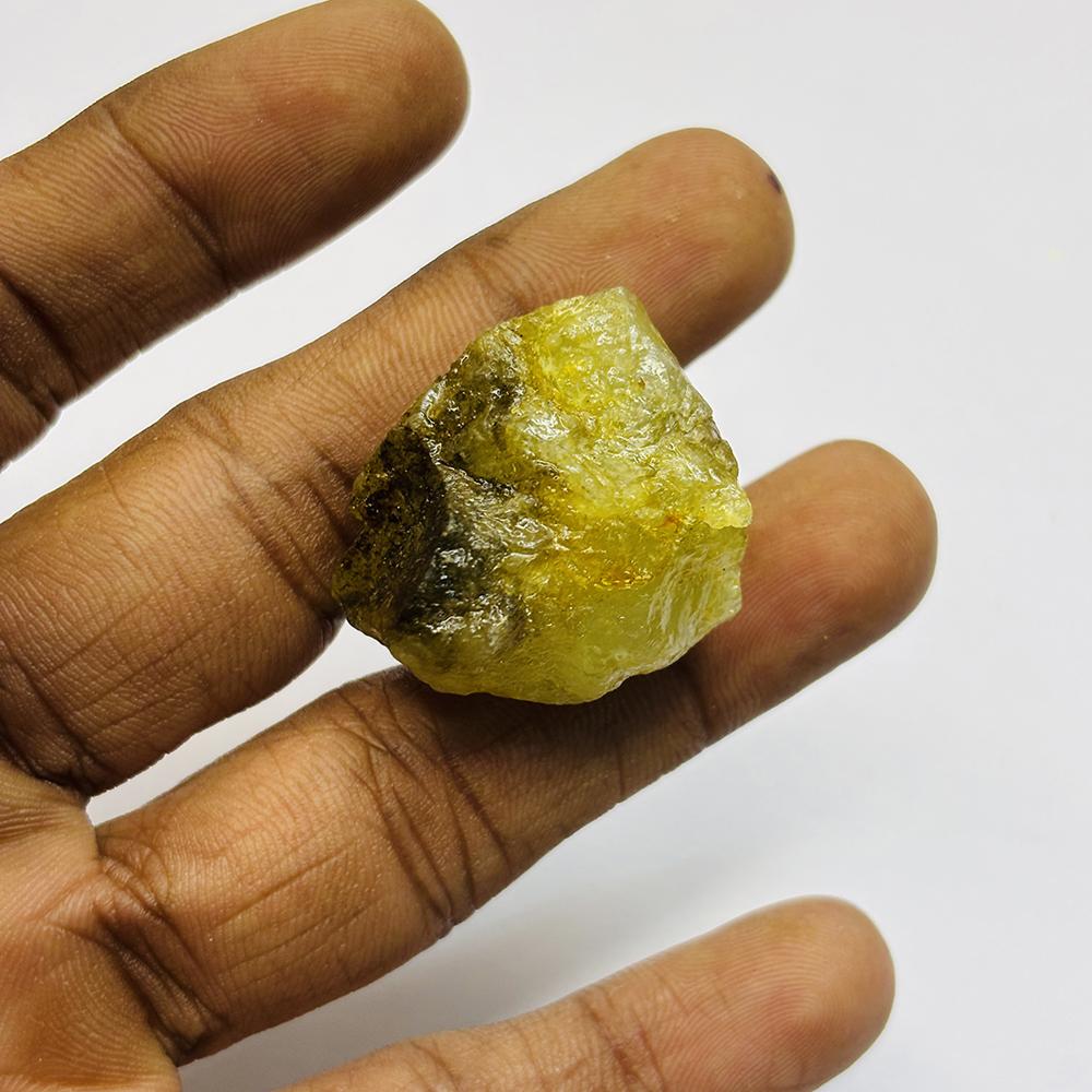 Natural Green Tourmaline Loose Gemstone Uncut Rough 79.65 ct October Birthstone for Gem Collections