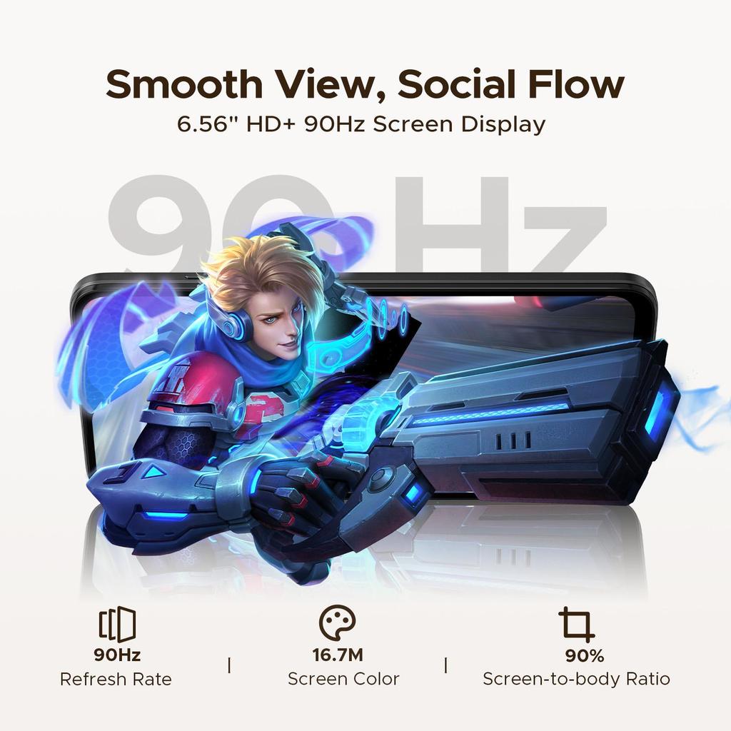 Doogee NOTE 56 X Mobile Phones, Android 16 Phone, 6150mAh, 6.56 Inch, 24GB + 64GB/2TB, Octa Core