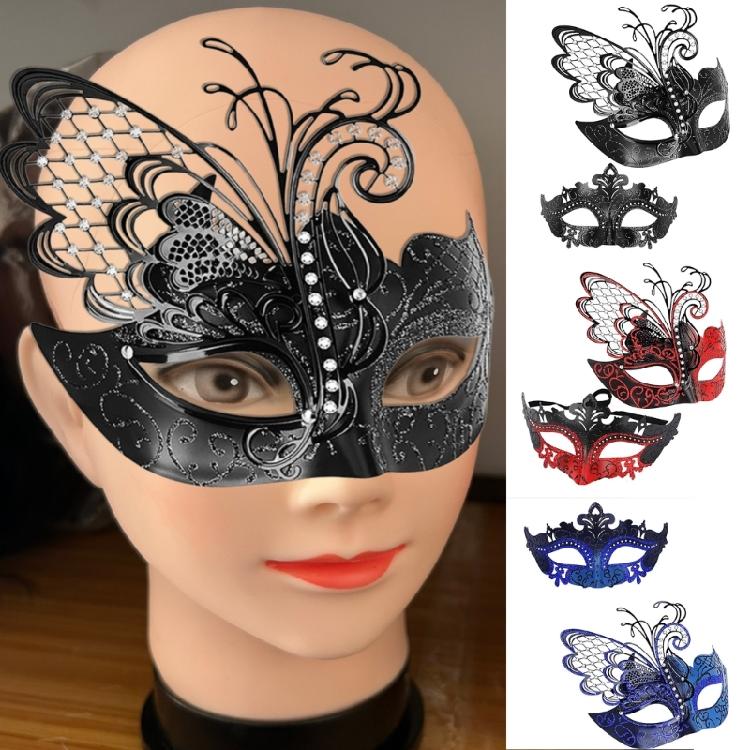 2Pcs Glitter Masquerade Mask Butterfly Eyemask for Women Men, Masquerade Half Face Mask for Halloween Dress up