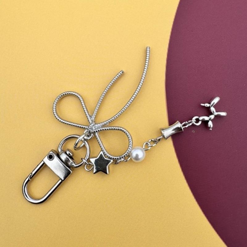 Stylish Star Keychain for Women Girls Phone Charm Cute Keyring Bag Pendant Fashion Accessory for Bag Purse Backpack