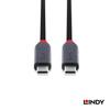 LINDY ANTHRA LINE 1m USB 4 Gen3x2 Type-C Cable with PD Current Chip (Model Number: 92000_A)