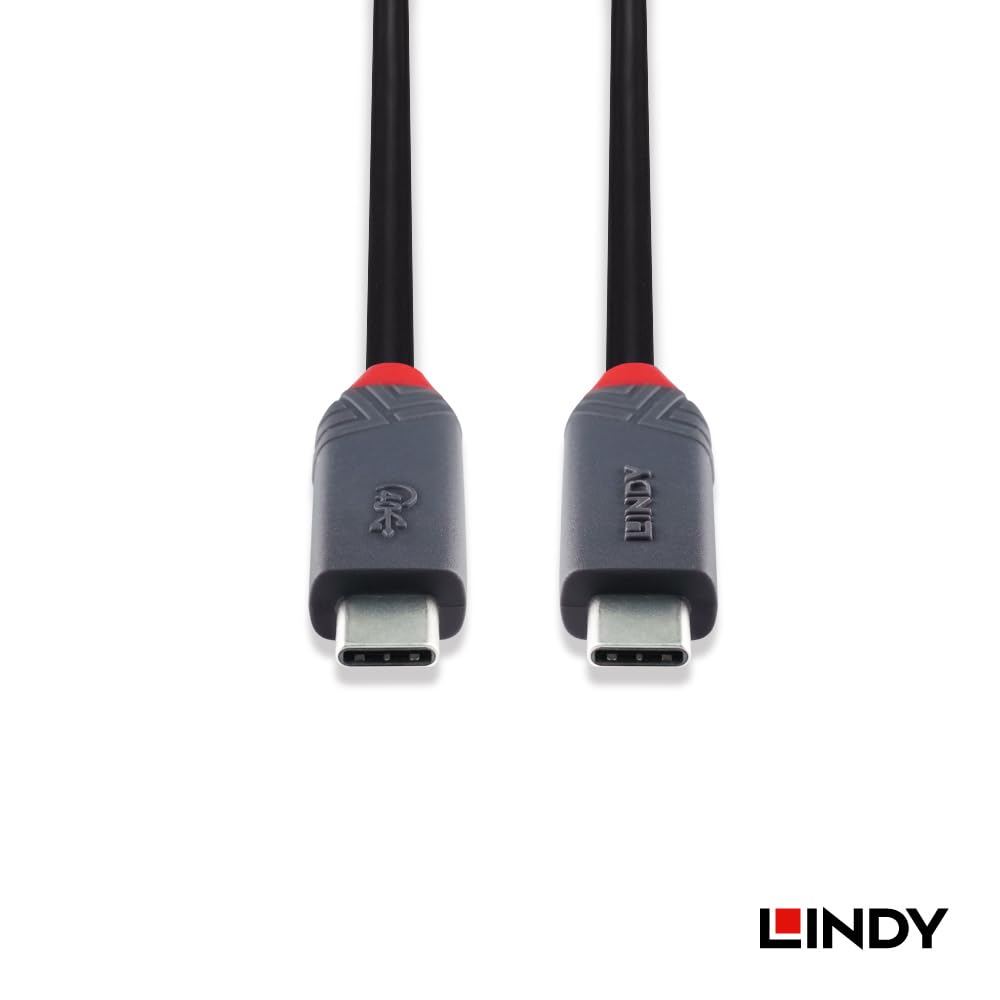 LINDY ANTHRA LINE 1m USB 4 Gen3x2 Type-C Cable with PD Current Chip (Model Number: 92000_A)