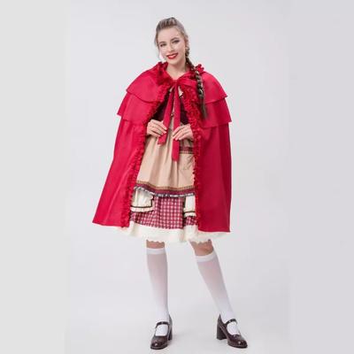 Halloween Dospělý Pláštík Červené Karkulky Zápalková dívka Pastorační styl Scénický kostým