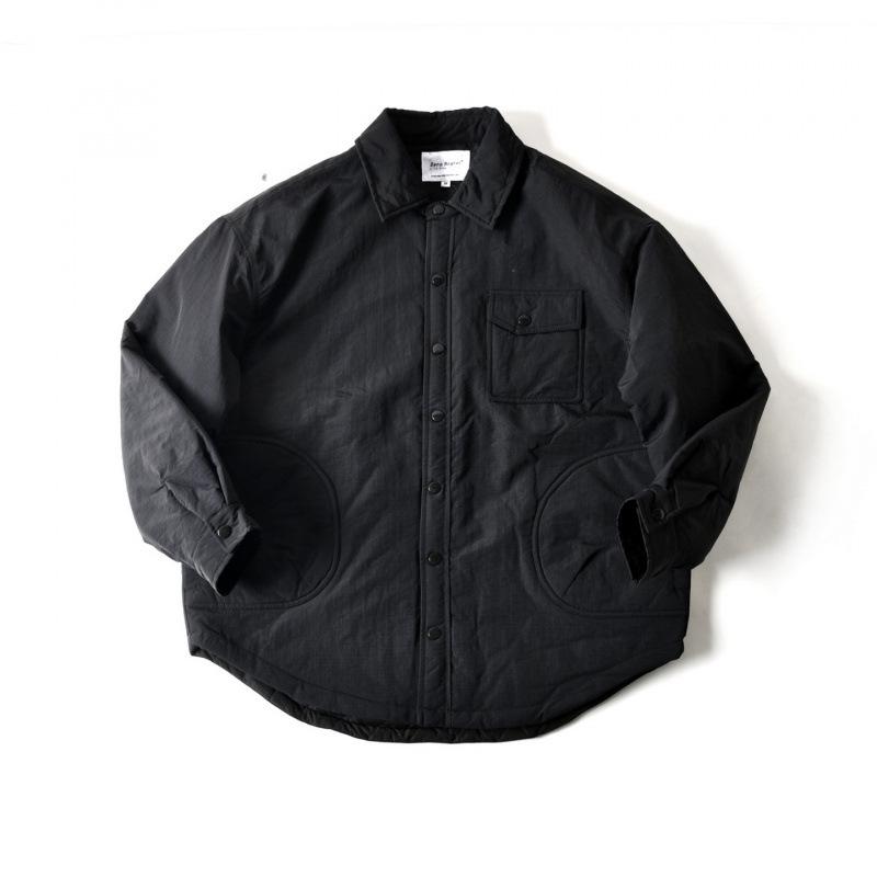 

Men s Autumn/Winter Windproof Quilted Cotton Jacket - Water-Repellent, Warm, Casual, Loose Fit 2XL чорний