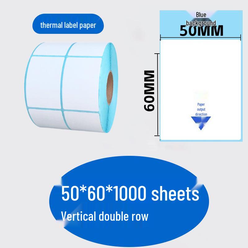 Durable Self-Adhesive Thermal Label Paper for Electronic Scales - Barcode Stickers (Sizes: 80x60, 50x40, 30)
