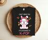 Can't Hear You I'm Listening To K-pop Hand Symbol Kpop Heart South Korea Music Cute Bunny T-shirt, Kpop Lover Gifts, Love Fans, Girls Kids,
