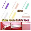 5Pcs Flexible Fondant Cake Arc Ruler Reusable Multi Size Cake Decorating Tools Graduated Scale DIY Bakeware Cake Arch Guide Tool