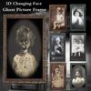 3D Changing Face Ghost Picture Frame Halloween Wall Decor Horror Hanging Prop For Haunted House Party Indoor Festival Decor