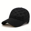 Hollow Thin Baseball Cap Adjustable Mesh Breathable Sun Protection Hat Lightweight Solid Color Casual Cap Travel Vacation