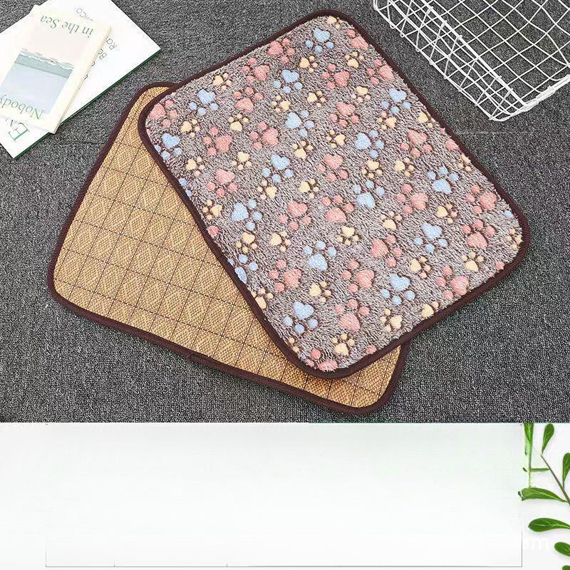 Dog Double-sided Summer Mat Teddy Summer Sleeping Mat Dog Kennel Cat Kennel Summer Ice Mat