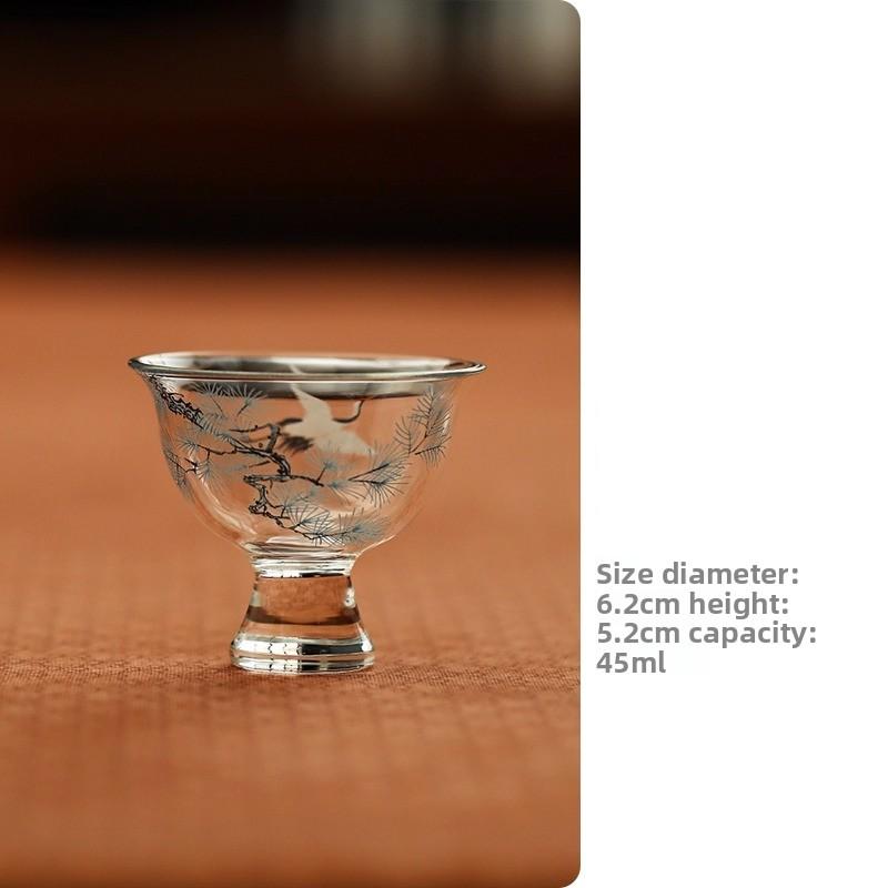 1 шт. Чашка для чая Домашняя Жаропрочная Стеклянная Мастер-чашка Специальная для зеленого чая Высококачественное Ручное Изготовление Декор для чая