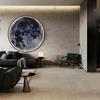 LED Moon Wall Lamp Remote Control Dimmable Romantic Mural Night Light Modern Bedroom Living Room Interior Home Decor Wall Lamp