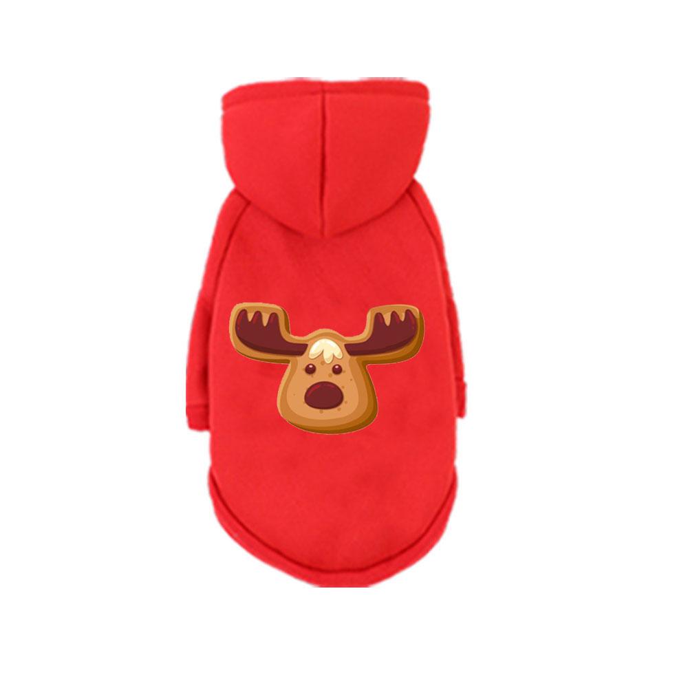 Christmas Pet Hoodie Winter Autumn Cat & Dog Christmas Print Pattern Hooded Hoodie, Festive Style Party Outfits