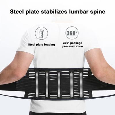 Protezione lombare Tutore per la parte bassa della schiena con doppie cinghie regolabili Cintura di supporto fitness in rete traspirante Accessori sportivi
