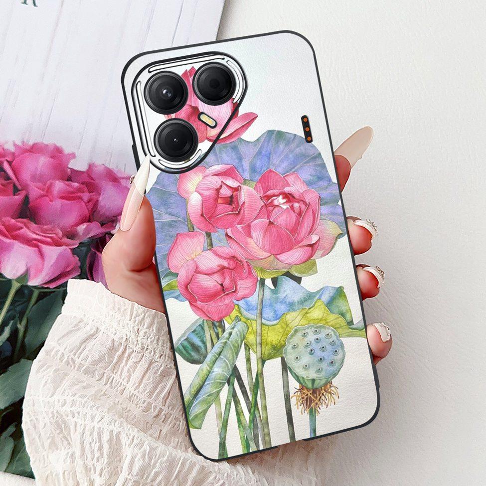 For Tecno Pova 7 5G Cover Case LJ7 Luxury Butterfly Love Fashion Flowers Cool Lion Painted Phone Case For Techno Pova7 5G Bumper
