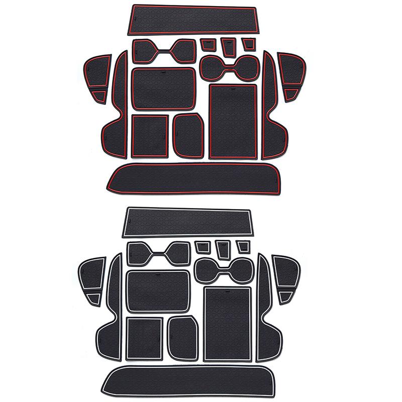 1 Set Car Non-Slip Mat Door Groove Pads Gate Slot Cup Car Accessories For Toyota RAV4 XA50 2019 2020 2025 2025 2025 RAV 4 Hybrid