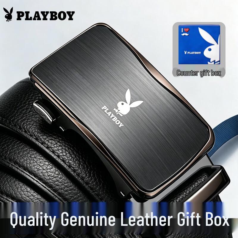 

PLAYBOY Men s Automatic Buckle Leather Belt