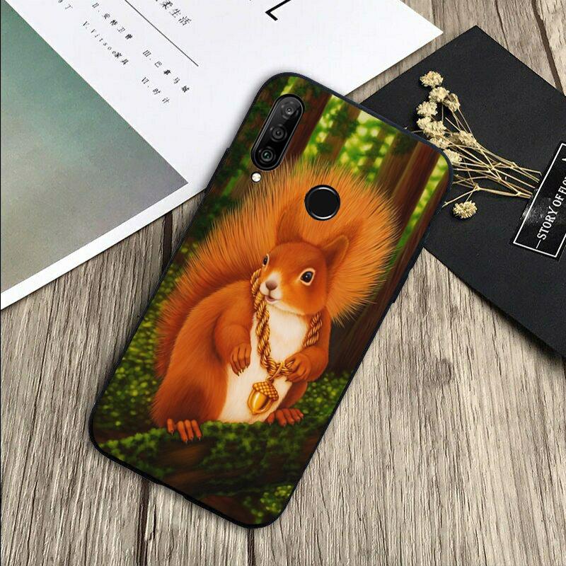 Cartoon Squirrel For Huawei Nova 8i 11i 12i 12s 9 10 SE Y60 Y70 Y90 Y72 Y73 Y61 Y91 P60 Pro P30 P40 Lite Case