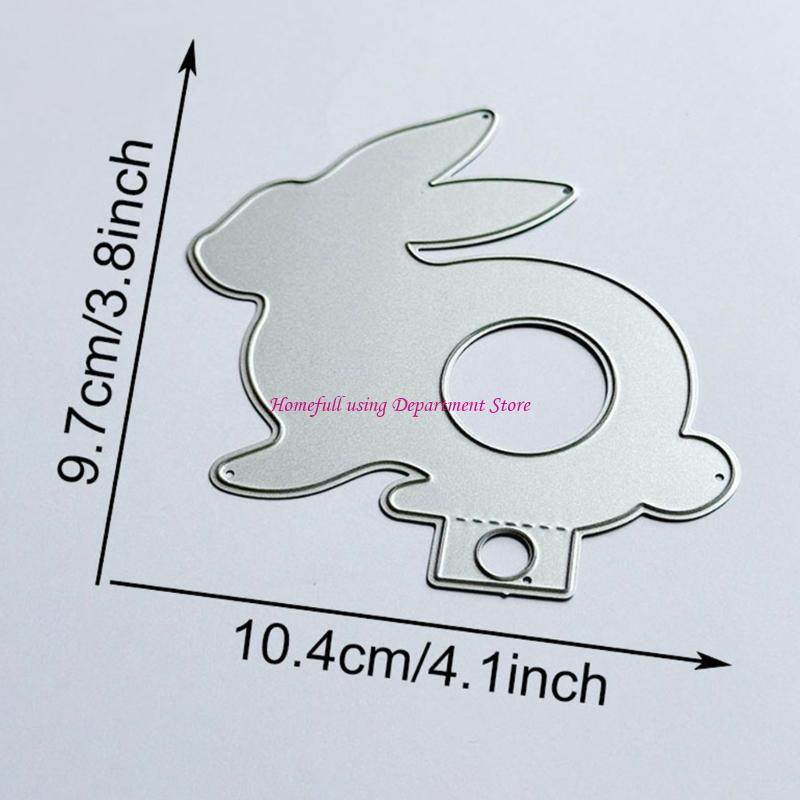 Bunnies Cutting Dies Scrapbooking Stencils Carbon Steel Die Cut Templates for Card Making Packaging Decoration