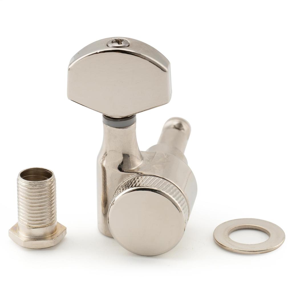 Musiclily Pro Locking Guitar Square for Electric Nickel 6-in-line Single-pin Tuners, SQ, Stratocaster/Telecaster Guitars,