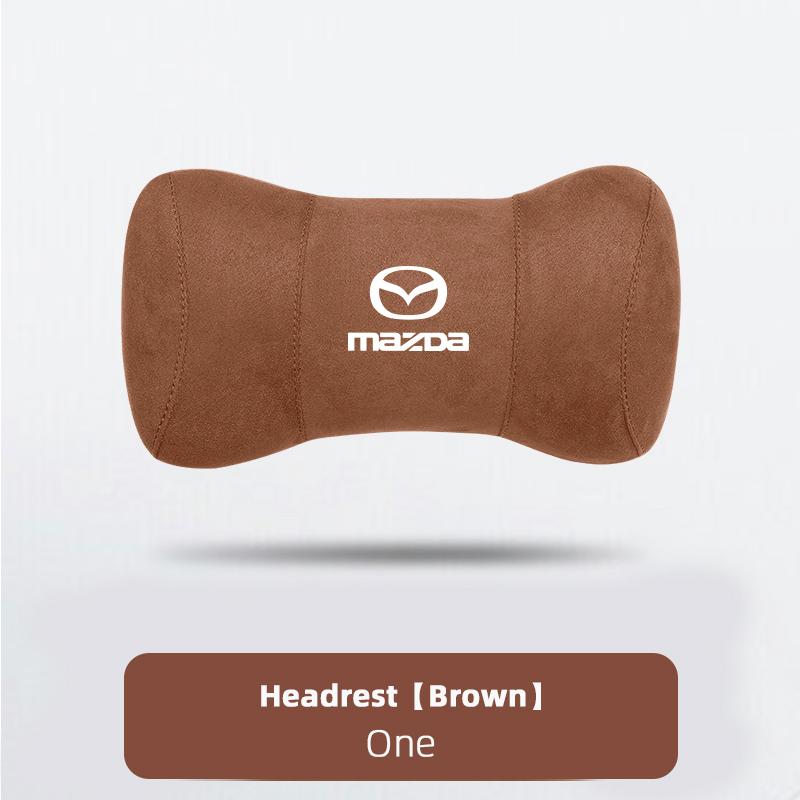 High Quality Suede Car Headrest Auto Seat Neck Soft Pillow For Mazda Speed 2 3 5 6 Atenza CX80 CX70 CX90 CX3 CX5 CX8 MX30 CX60