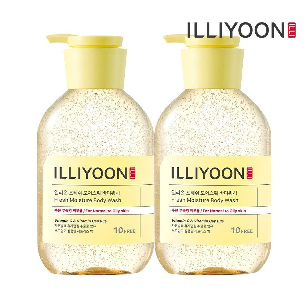 ILLIYOON Fresh Moisture Body Wash 500ML X 2