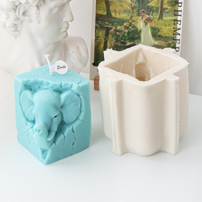 3D Animal Shaped Candle Mold Aromatherapy Soap Mould Resin Epoxy Mould Plaster Ornament for Birthdays and Festivals