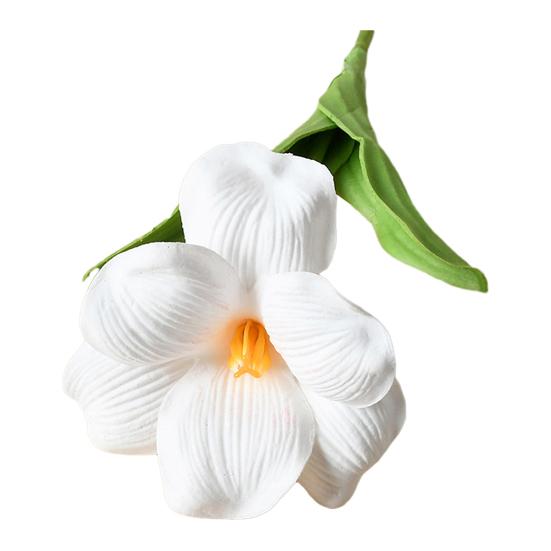 

17.3 Artificial Blooming Tulip Flower Real Touch PU Fake Tulip Bouquet with Long Stem for DIY Indoor Home Wedding Office білий