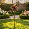 Decorative Ground Stakes for Yard Iron Garden Stake Decor, Metal Outdoor Ornament with Rustproof Coating, Durable Set Easy Insert Patio Villa