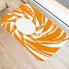 Fashion Orange Geometric Pattern Entrance Door Mat Bathroom Kitchen Anti-Slip Floor  Indoor Room Home Decor Non-Slip Rug