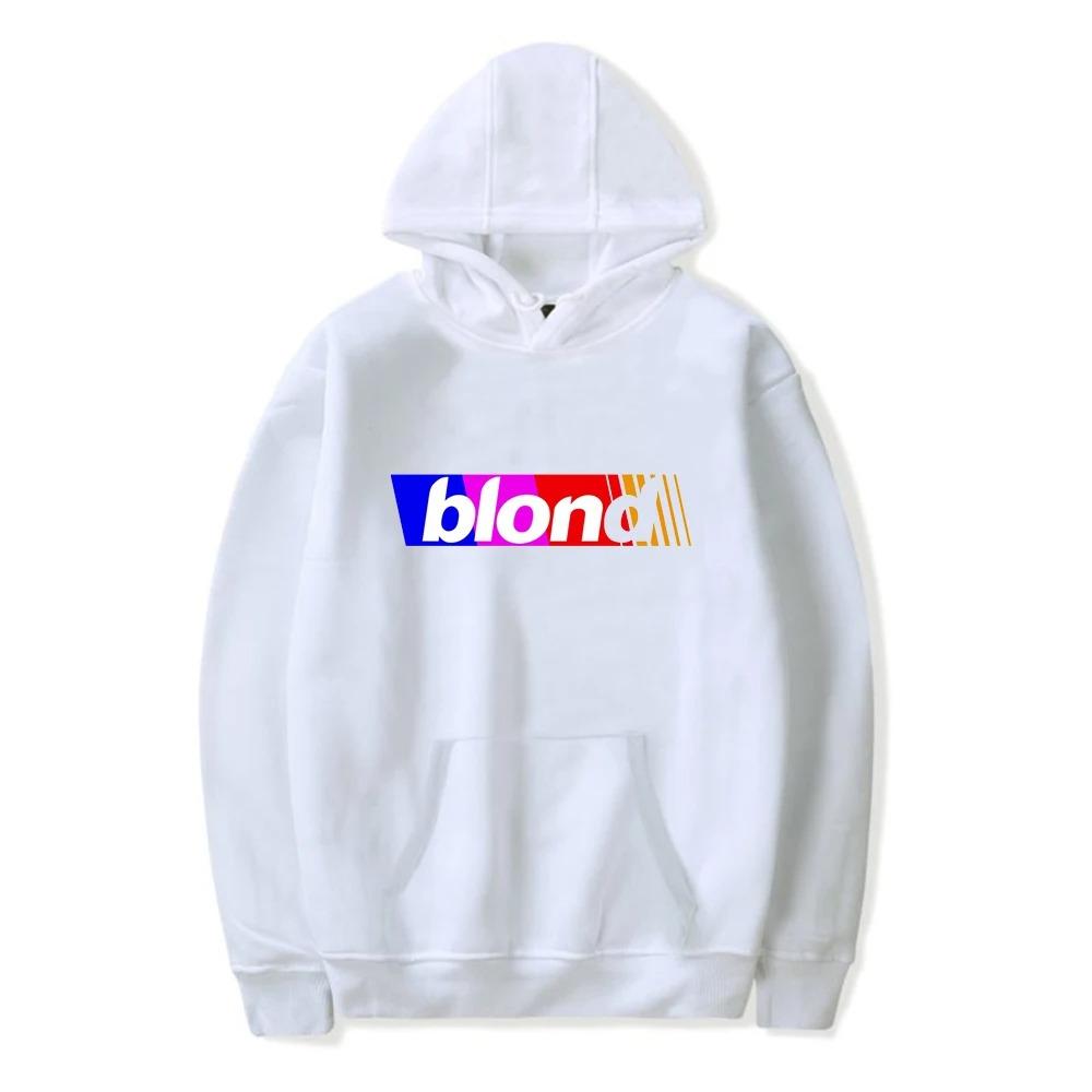 Trend Pop Singer Frank Hoodie Ocean Print Women Men Cotton Sweatshirt Streetwear Blond Pullover Fashion Winter Clothes Tops