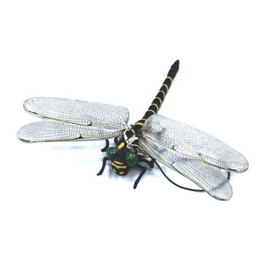 Künstliche Libellen-Dekoration mit Kordel/Anstecknadel Tragbar Outdoor Camping Mücken Fliegenabwehr Simuliertes 3D Libellenmodell Ornament Kinder Lernspielzeug