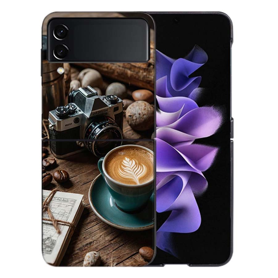 Camera and Souvenirs With Scenery Coque For Samsung Z Flip7 6 Galaxy Case Shockproof Z Flip5 Z Flip3 4 5G Hard Cover Phone TPU