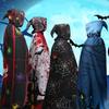 Pumpkin Halloween Costume Cosplay Props Bat Spider Web Cape Halloween Death Cloak  Hallowmas