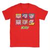 Kirbys Multiple Expressions Vintage Panel Collage Poster T Shirt Unisex Pure Cotton Tshirts Tees Short Sleeve Clothes Printed