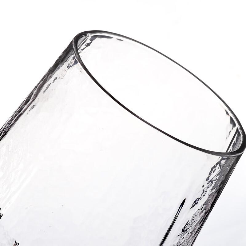 ZISIZ Gehämmertes Diamantkristall Weinglas-Set, 2 Stück