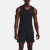 Under Armour Solid Crew Neck Sleeveless Sports Vest Men Tops Black 1376519-001