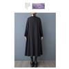 Patchwork Dress Design Sense Casual Loose Bottom Black Long Skirt
