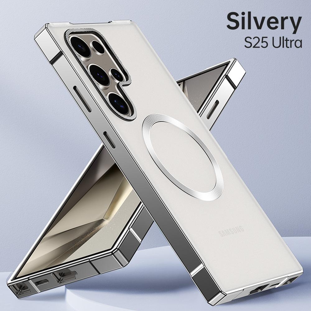 

Suitable for Samsung S25ULTRA Alloy Magnetic Suction Mobile Phone Case Armor Pioneer Special Frame Anti Fall Protection Case Samsung S24ULTRA