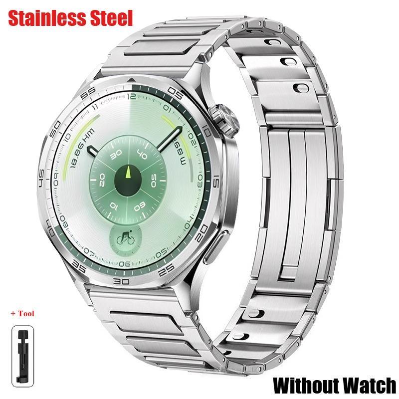 22mm Quick Fit Stainlesst Steel Strap for Huawei GT 6 46mm GT 6 Pro 46mm Titanium Business Men Side Detachable Band for Huawei W