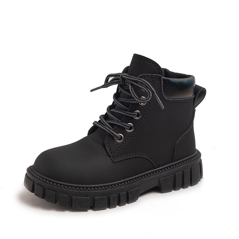 Girls Martin Boots 2025 Autumn and Winter New Children's British Style Fashion Short Boots Boys Leather Boots Medium and Large Children's Single Boo