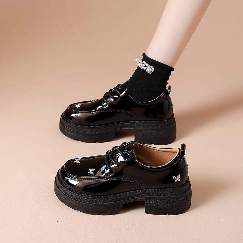 

Модные женские лоферы на платформе в винтажном стиле, на массивной подошве, слипоны, кожаные, на толстой подошве, пенни, женские, деловые, повседневные, нарядные, офисные туфли для работы 40