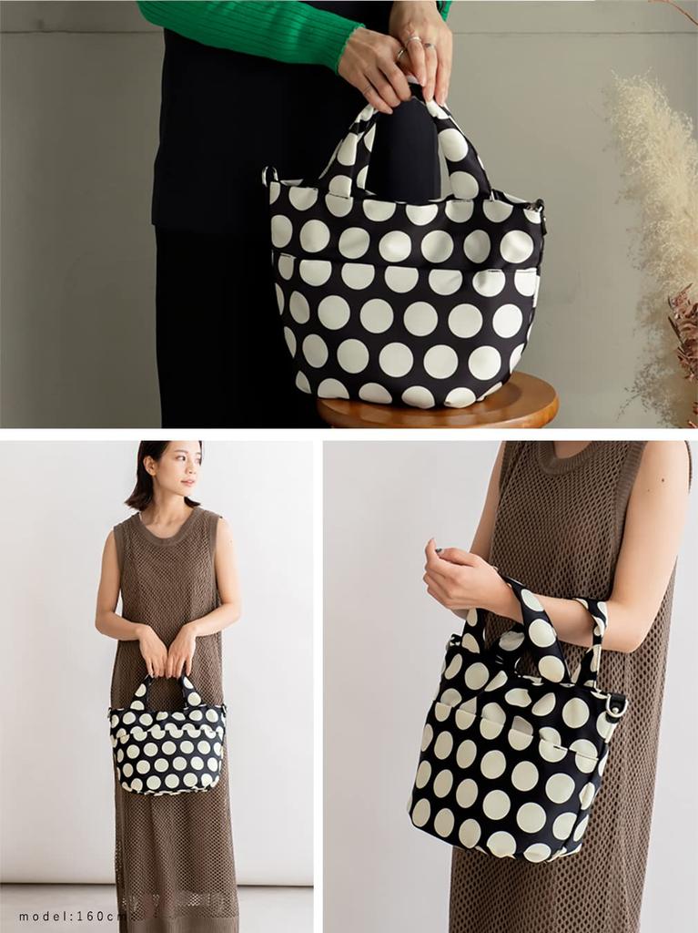 VITAFELICE Damen Nylon 2-Wege Ballon-Tragetasche (vnsb-725z) (Punkt)