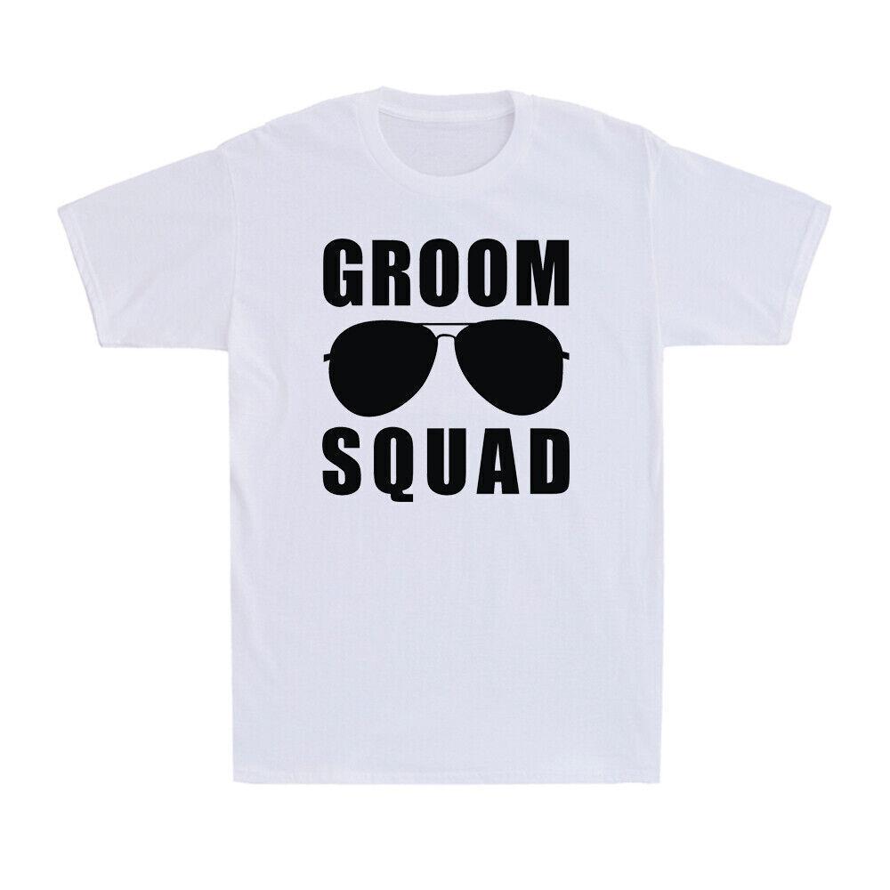 Groom Squad Matching Groomsmen Group Novelty Bachelor Party Men s T-Shirt Black S