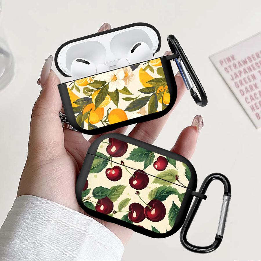 Earphone Cases Cover Case For Airpods Pro Pro3 2 4 Pro2 1 3 Cherry Lemon